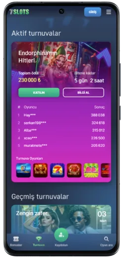 screenshot 7slots mobile application