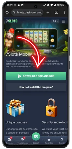 7Slots APK Dosyasını İndirin