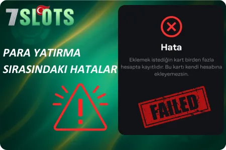 7Slots para yatırma sorunları